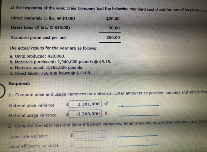 Solved At The Beginning Of The Year Craig Company Had The Chegg