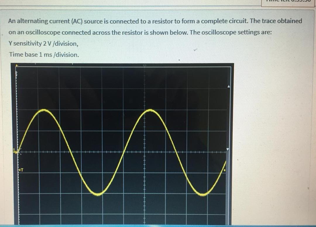 Solved An alternating current (AC) source is connected to a | Chegg.com