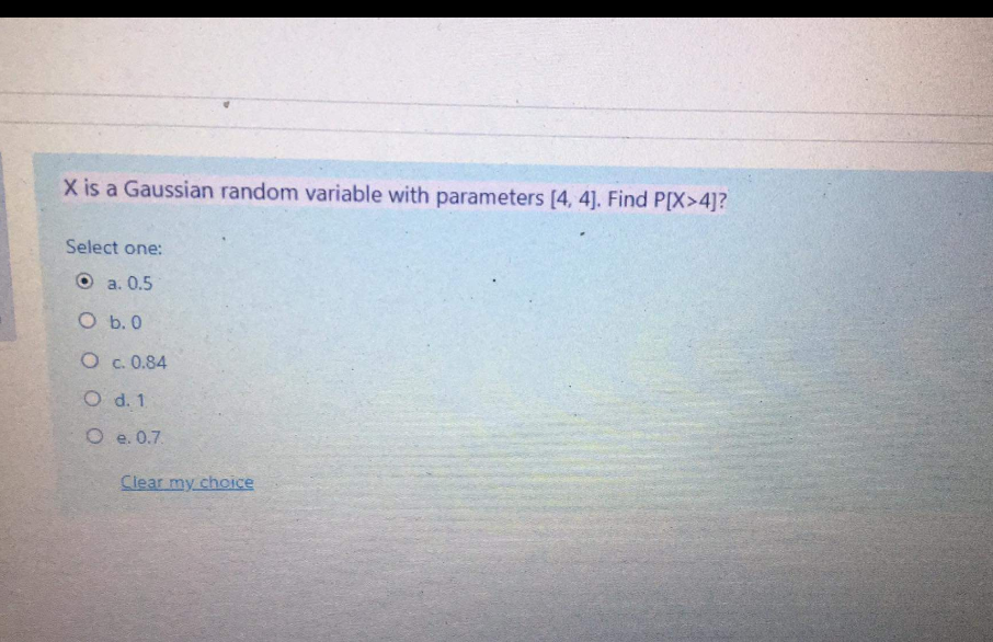 Solved X is a Gaussian random variable with parameters [4, | Chegg.com