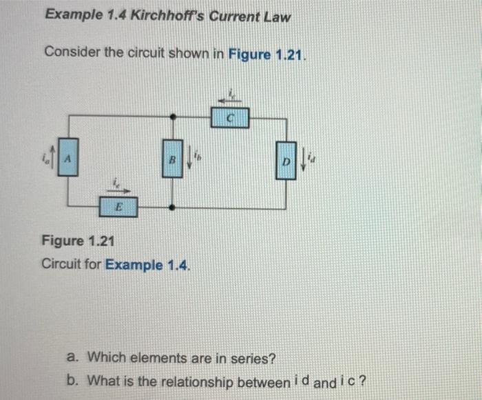 Solved Consider The Circuit Shown In Figure 1.21. Figure | Chegg.com