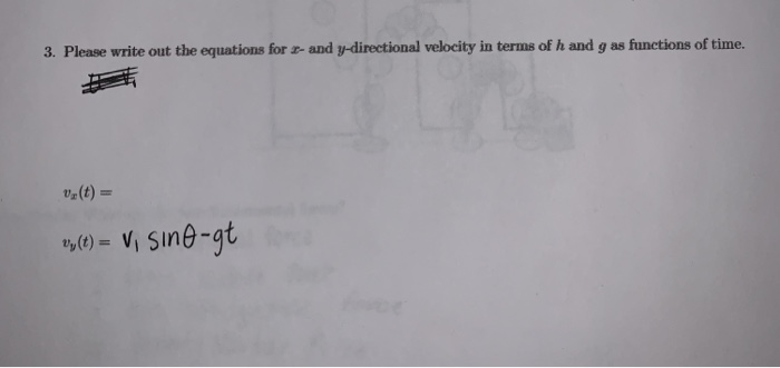 Solved 3. Please write out the equations for - and | Chegg.com