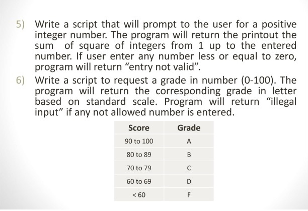 Solved Perform a script for some of the Flowchart examples | Chegg.com