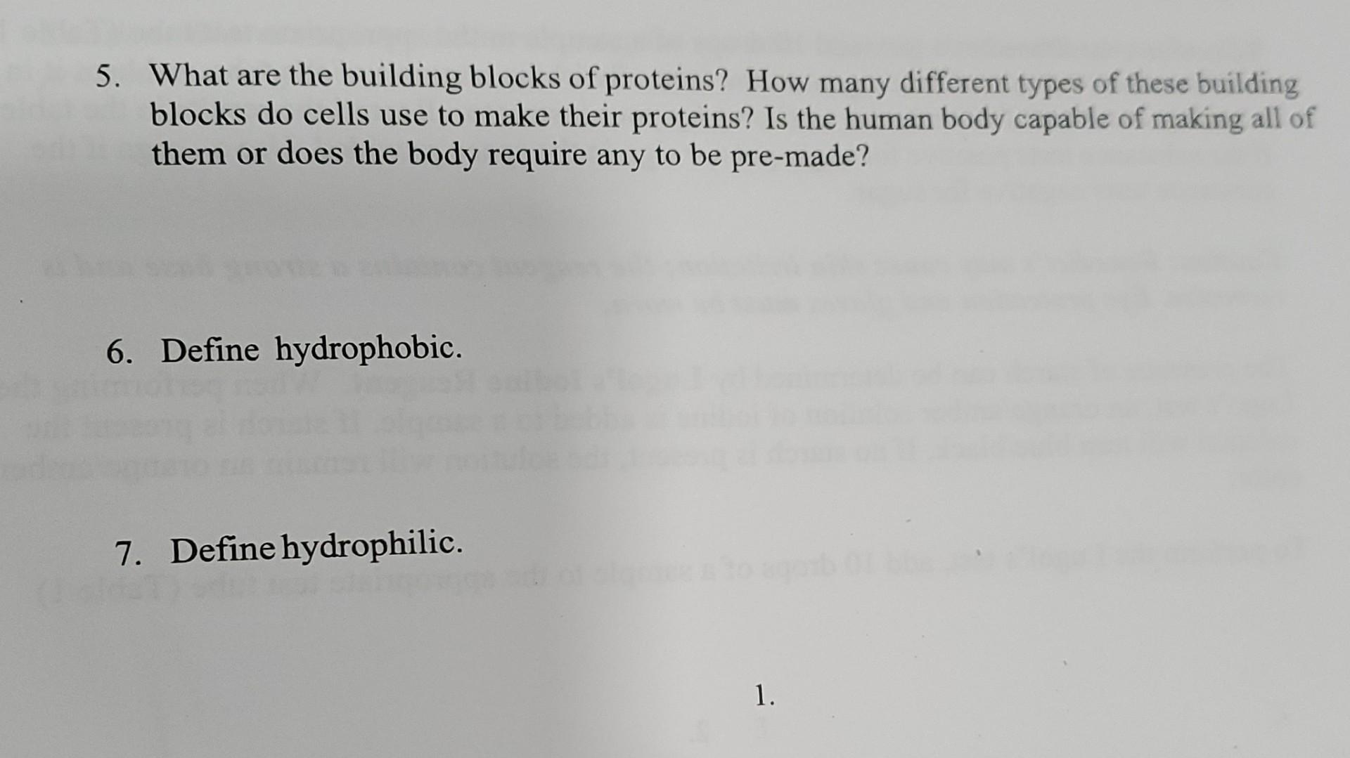 solved-5-what-are-the-building-blocks-of-proteins