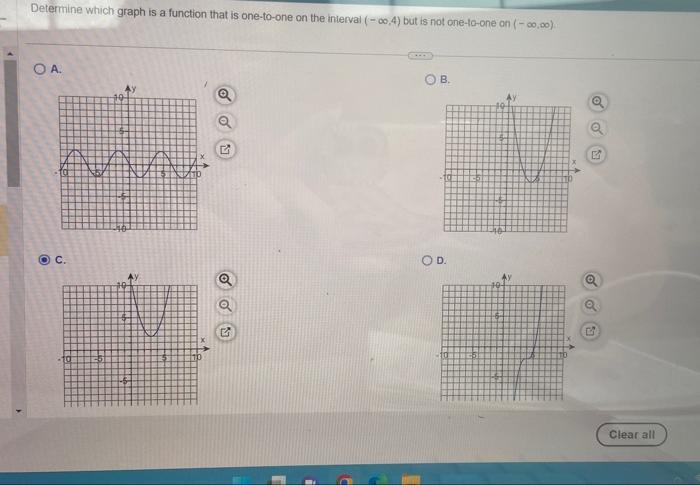 Solved Determine which graph is a function that is | Chegg.com