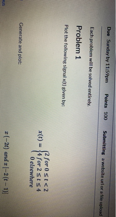 Solved Due Sunday by 11:59pm Points 100 Submitting a website | Chegg.com