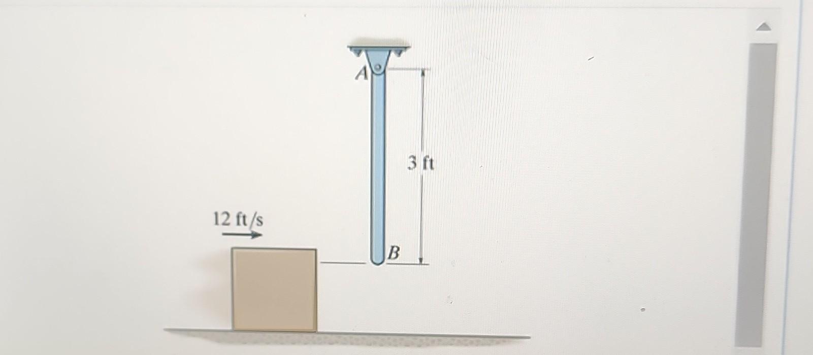 Solved The 3.9-lb Rod AB Is Hanging In The Vertical | Chegg.com