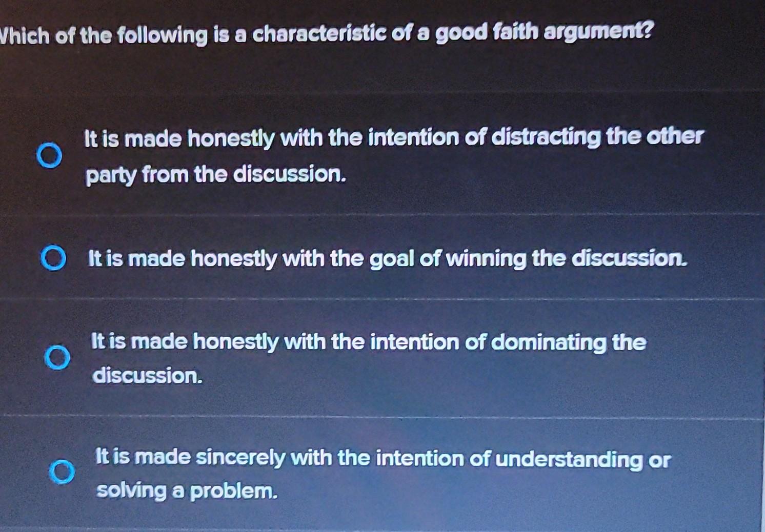Solved Which of the following is a characteristic of a good | Chegg.com
