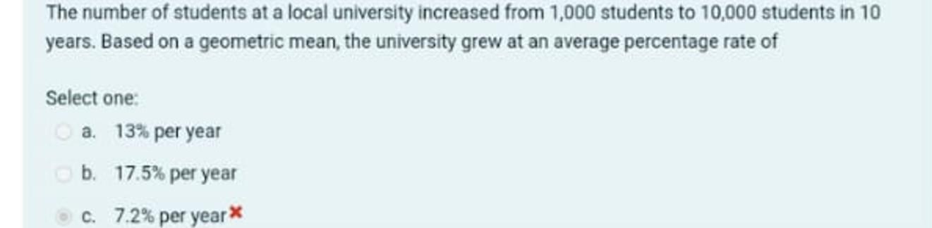the number of students applying to this university has increased by 10