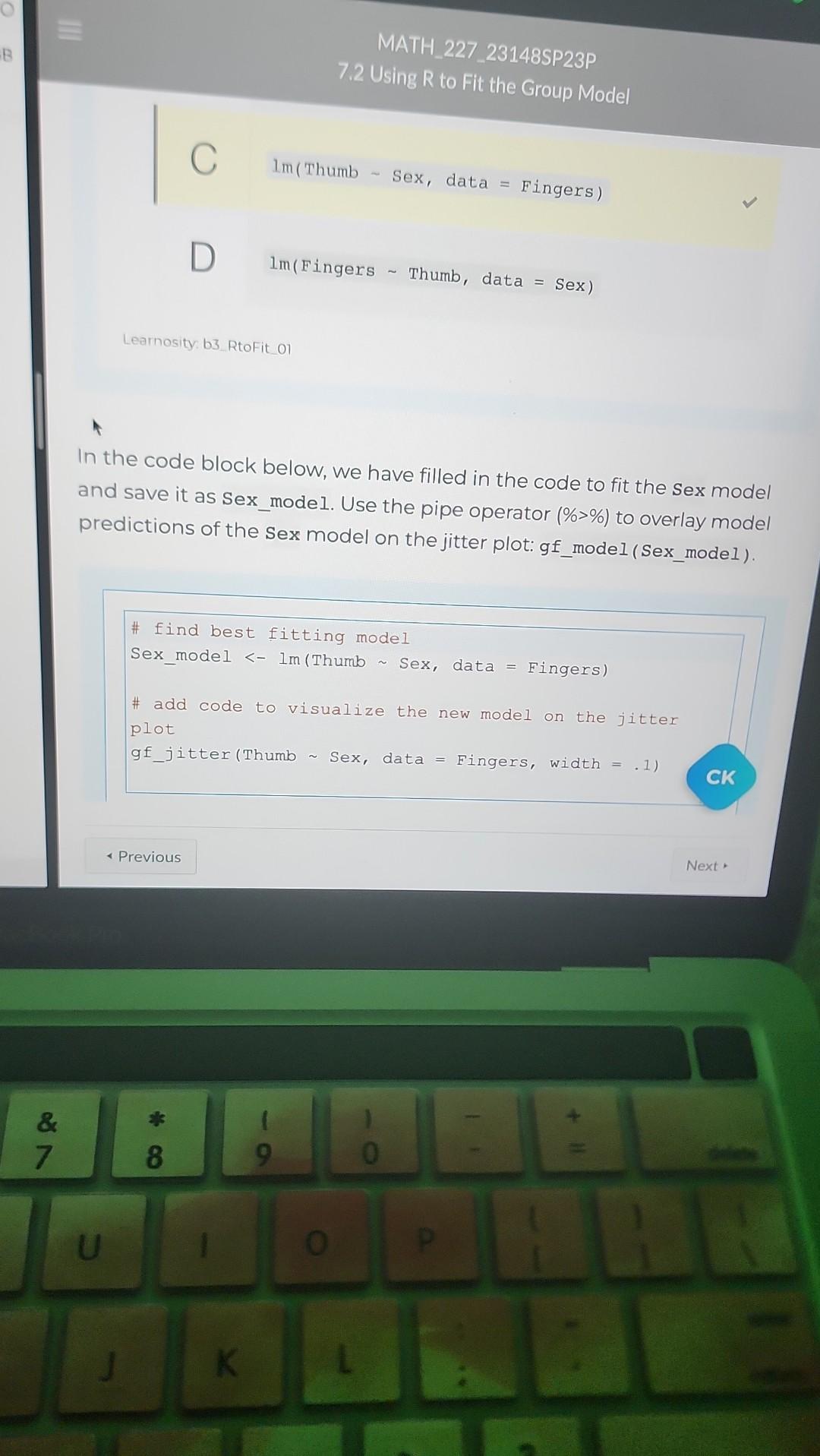 In the code block below, we have filled in the code | Chegg.com