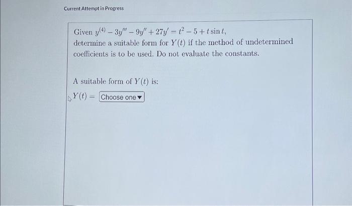 Solved Current Attempt In Progress Given | Chegg.com