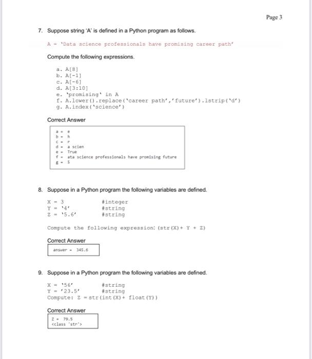Solved Write a program in Python to solve these problems.( | Chegg.com