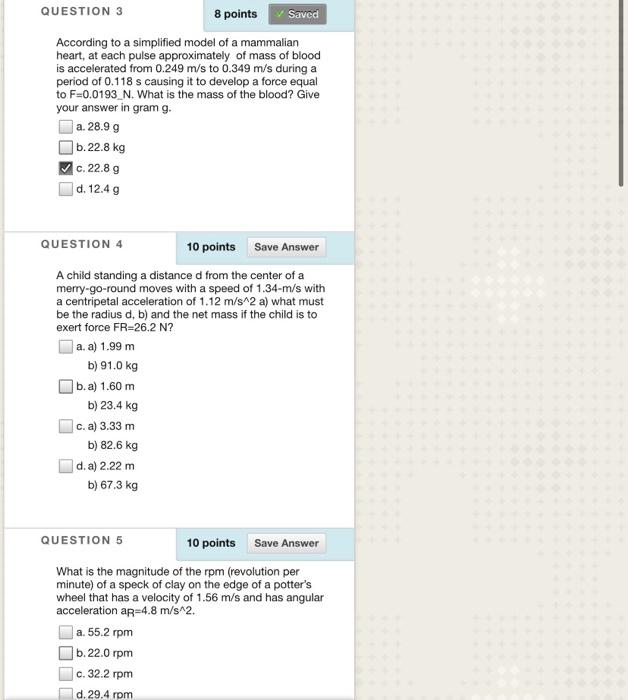 Solved QUESTION 3 8 points Saved According to a simplified | Chegg.com