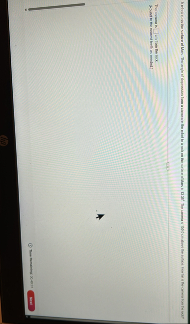 Solved A robot is on the surface of Mars. The angle of | Chegg.com