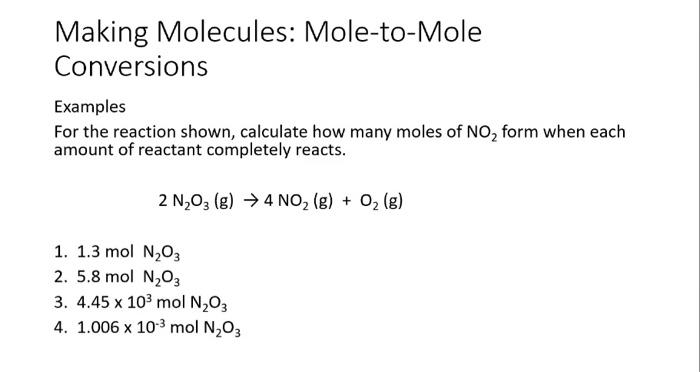 Mole 2024 conversion examples