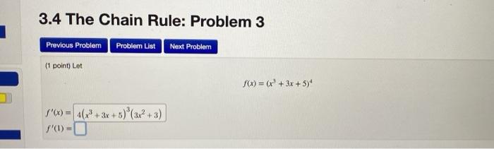 Solved 3.4 The Chain Rule: Problem 15 Previous Problem | Chegg.com