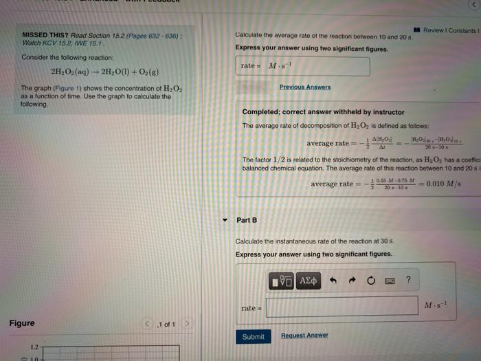 Solved Review Constants 1 MISSED THIS? Read Section 152 | Chegg.com