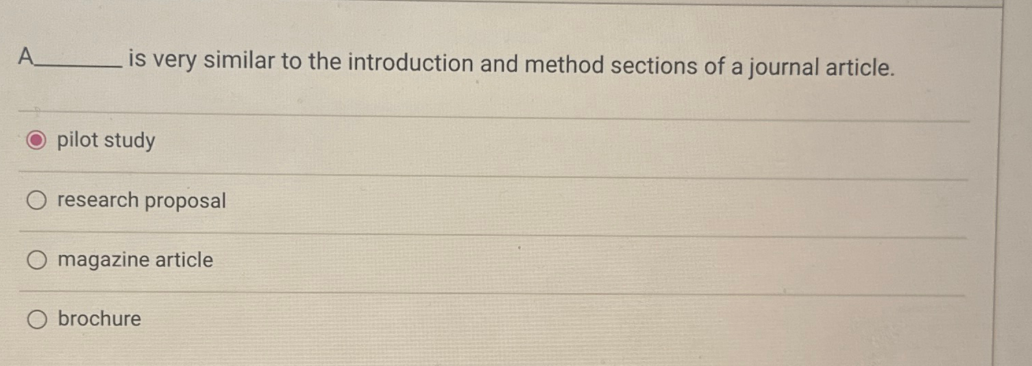 A is very similar to the introduction and method | Chegg.com