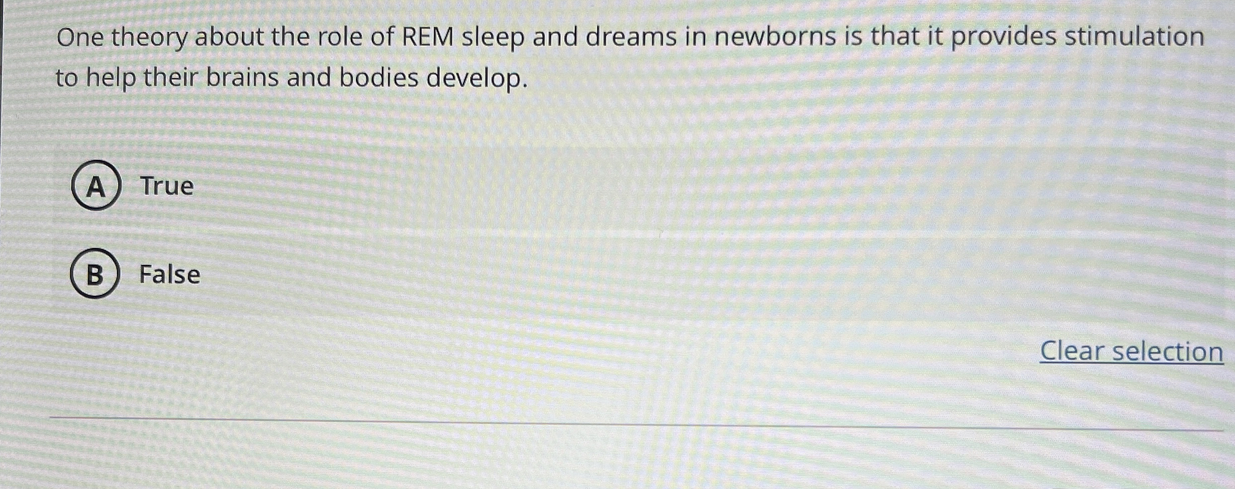 Solved One theory about the role of REM sleep and dreams in