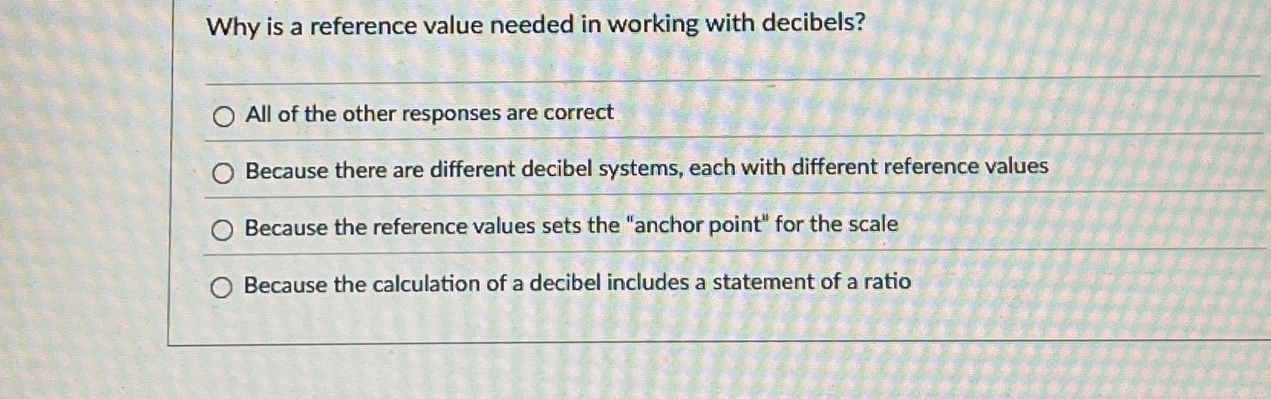 Solved Why is a reference value needed in working with | Chegg.com