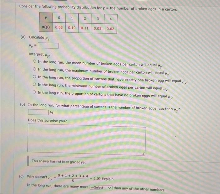 Solved Consider the following probability distribution for | Chegg.com