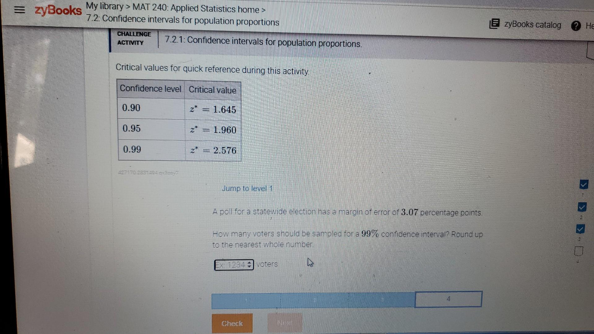 Solved 三 ZyBooks My Library > MAT 240: Applied Statistics | Chegg.com