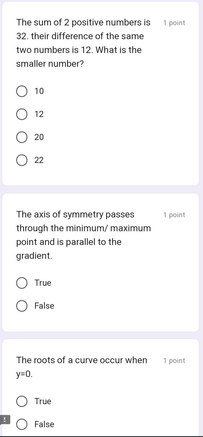 Solved The sum of 2 positive numbers is 1 point 32. their | Chegg.com