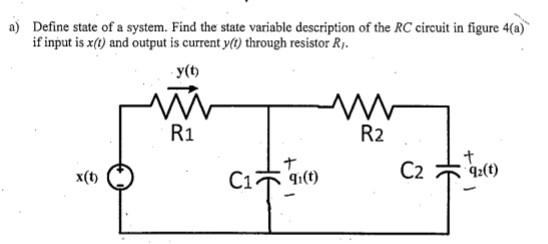 State Variables Electrical Solved a) Define state of a system. Find the state variable | Chegg.com