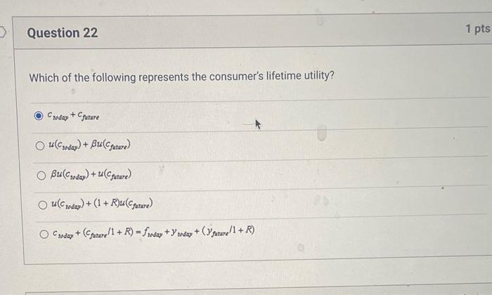 Solved Which of the following represents the consumer's | Chegg.com