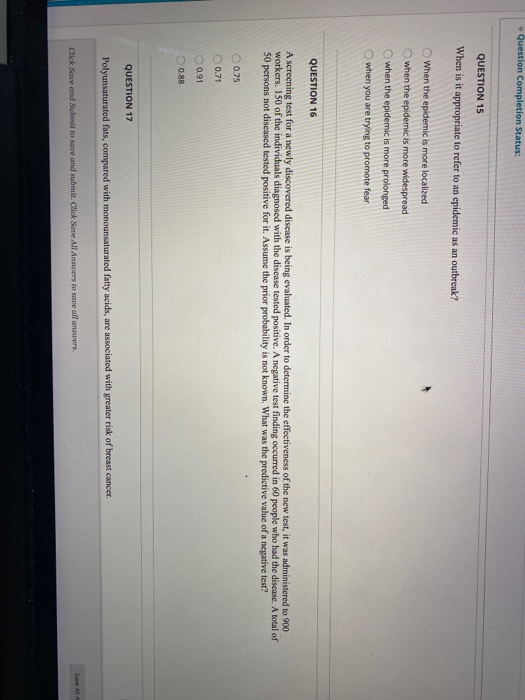 Solved Question Completion Status: QUESTION 15 When is it | Chegg.com