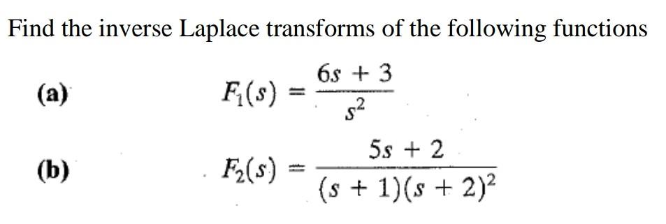 Solved Control engineering questions: -Obtain the inverse | Chegg.com
