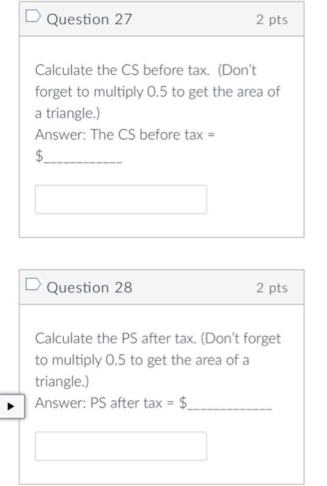 Solved A sales tax is imposed on the market for good H. | Chegg.com