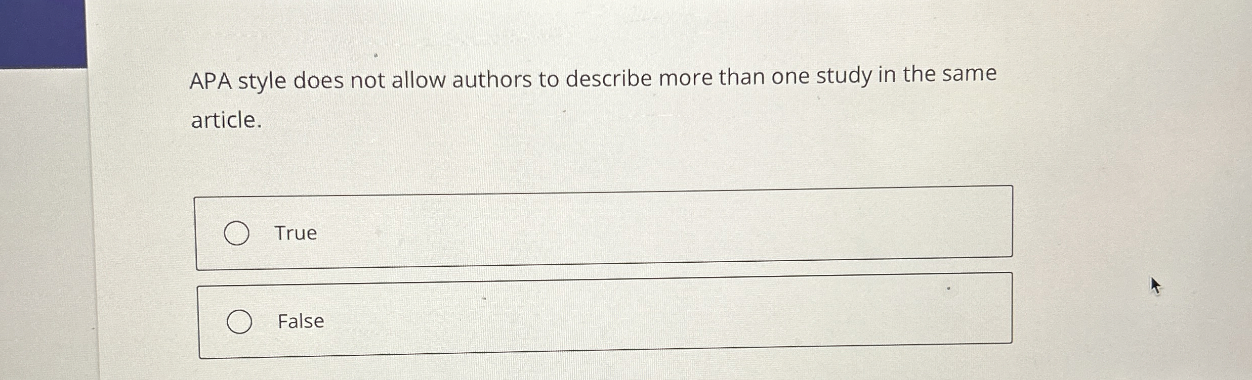 Solved APA style does not allow authors to describe more | Chegg.com