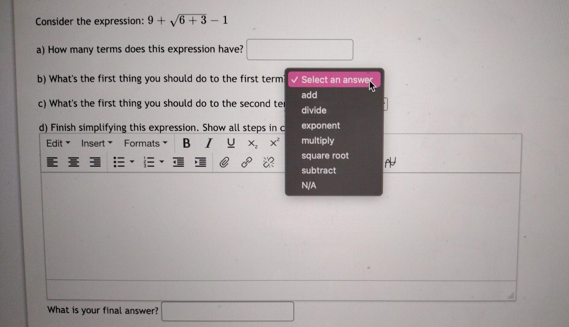 solved-consider-the-expression-9-6-3-1-a-how-many-terms-chegg