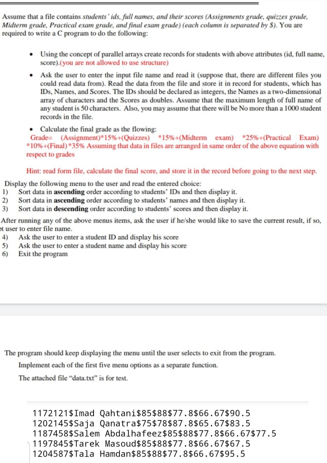 Solved Please solve the question with all the required | Chegg.com
