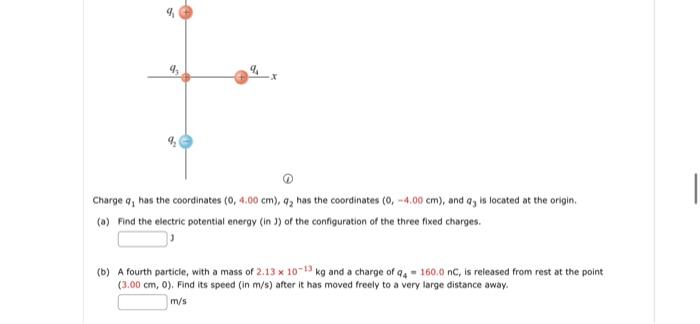 Solved (a) Fod the electe potential eneruy in 1) of the | Chegg.com