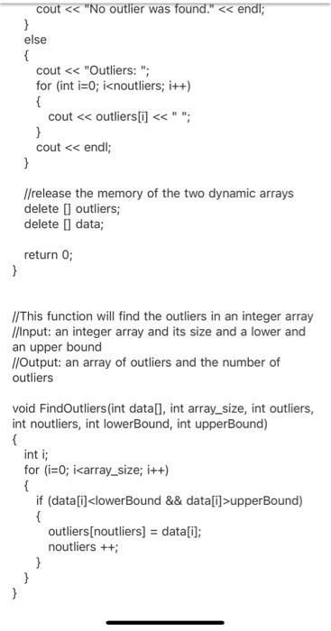 Solved The following program will identify and output the | Chegg.com