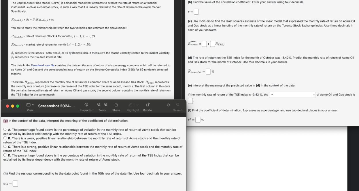 Solved All part of the same question, Thank you. | Chegg.com