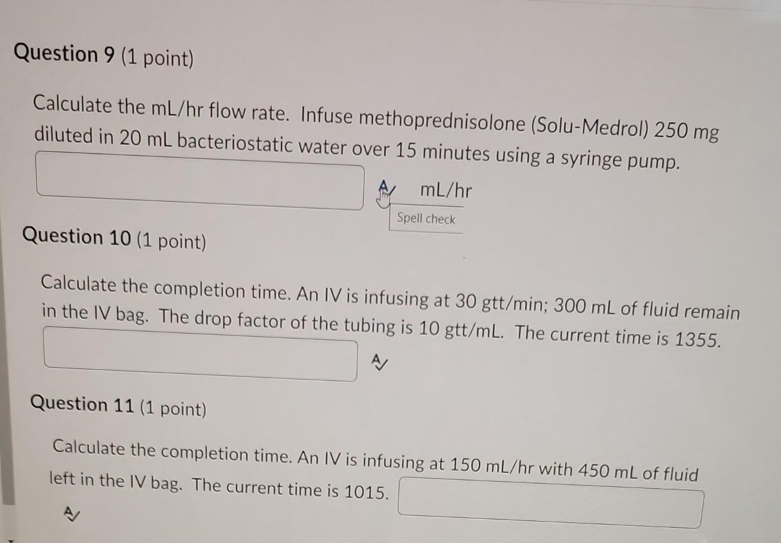 Solved Calculate the mL/hr flow rate. Infuse