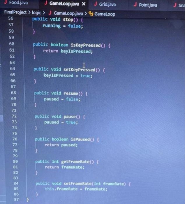 Solved copy and paste the java code accordingly and make a | Chegg.com