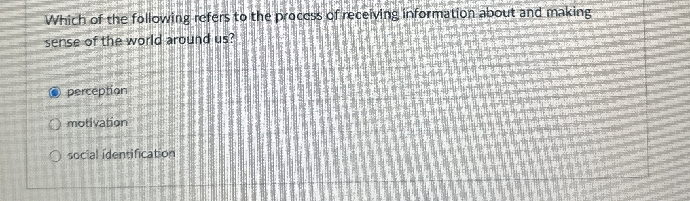 Solved Which of the following refers to the process of | Chegg.com