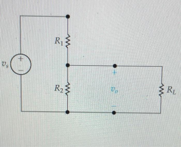 Solved A voltage divider like that in the figure is to be | Chegg.com