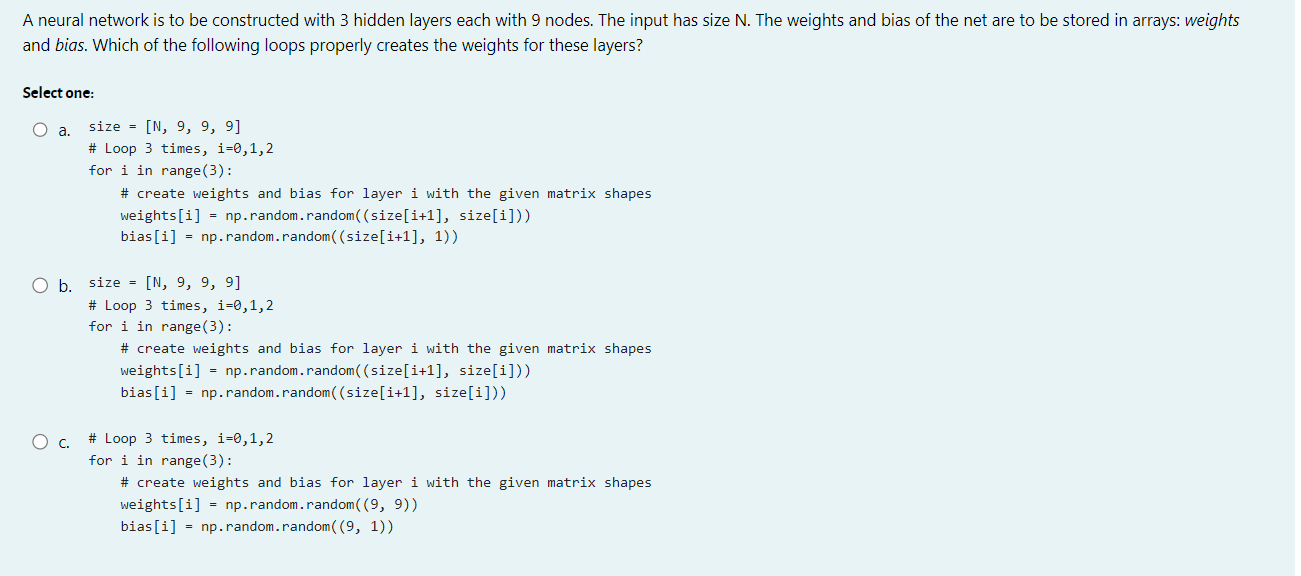 Solved A neural network is to be constructed with 3 ﻿hidden | Chegg.com