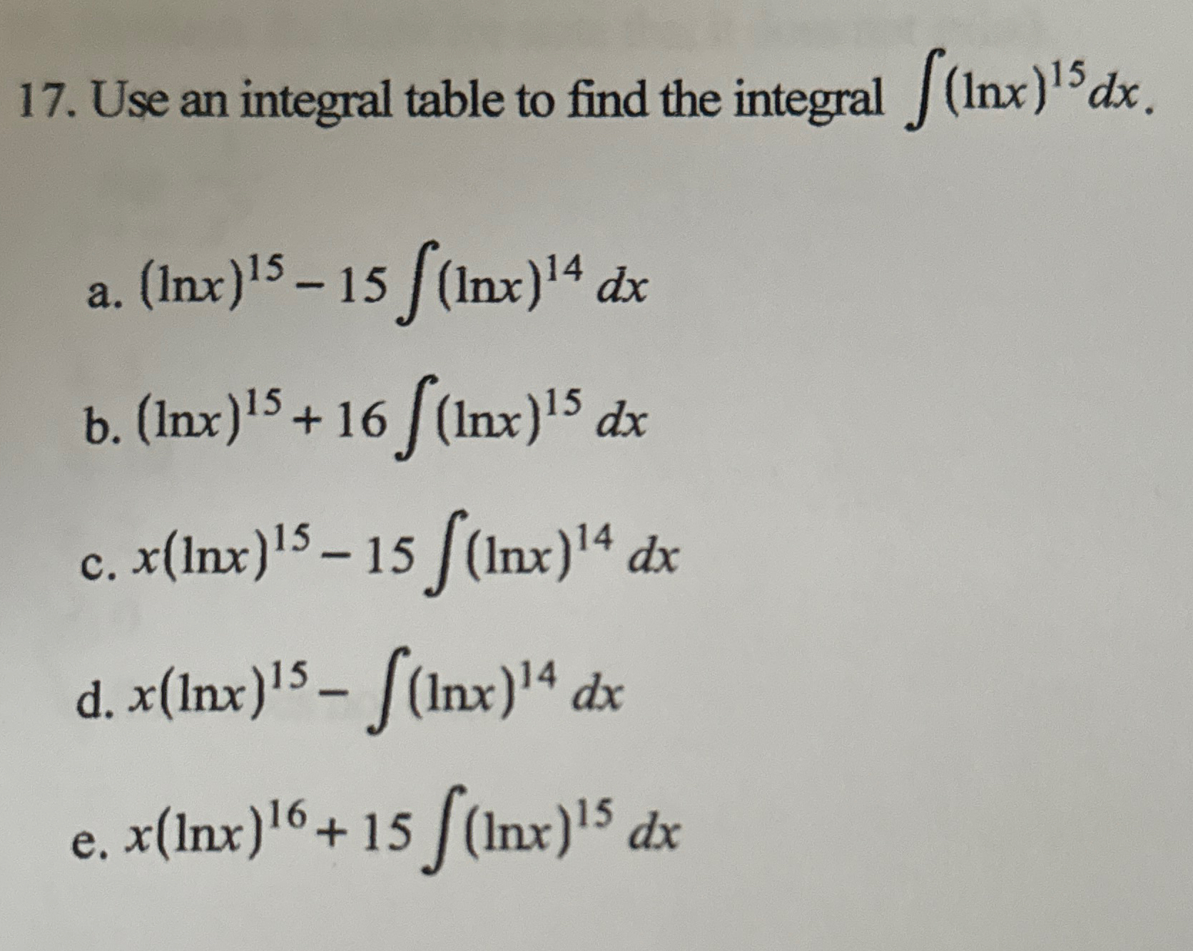 Solved Use an integral table to find the integral | Chegg.com