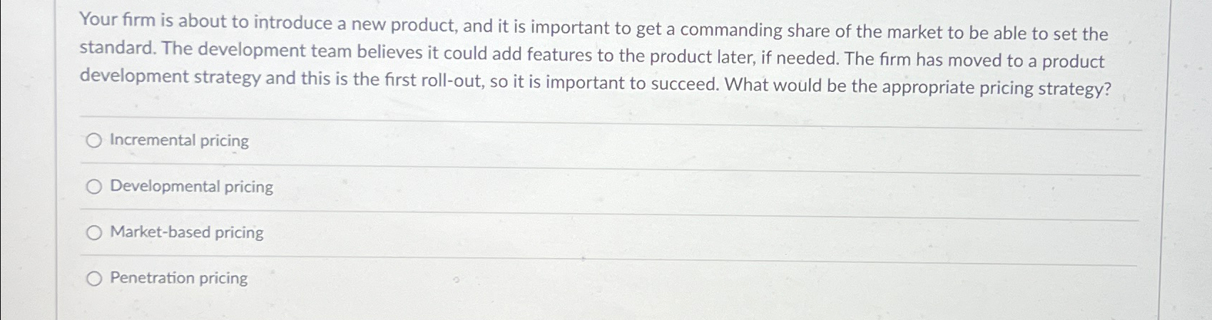 Solved Your firm is about to introduce a new product, and it | Chegg.com