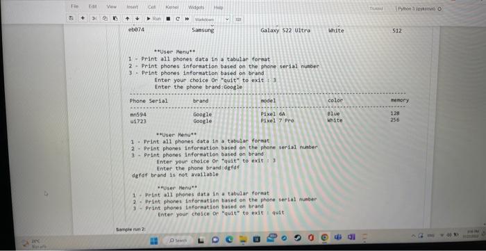 Solved Question ( 90 points) Write a Python program that | Chegg.com
