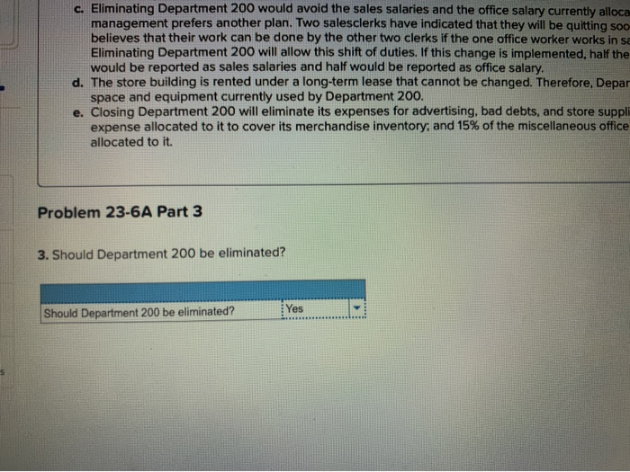 Solved Required information Problem 23-6A Analyzing possible | Chegg.com