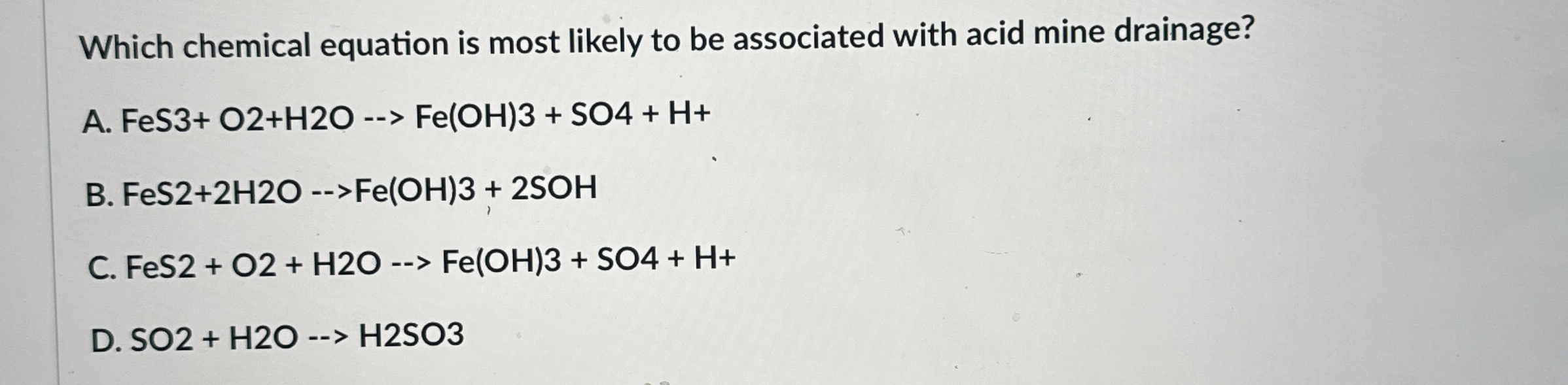 Solved Which chemical equation is most likely to be | Chegg.com