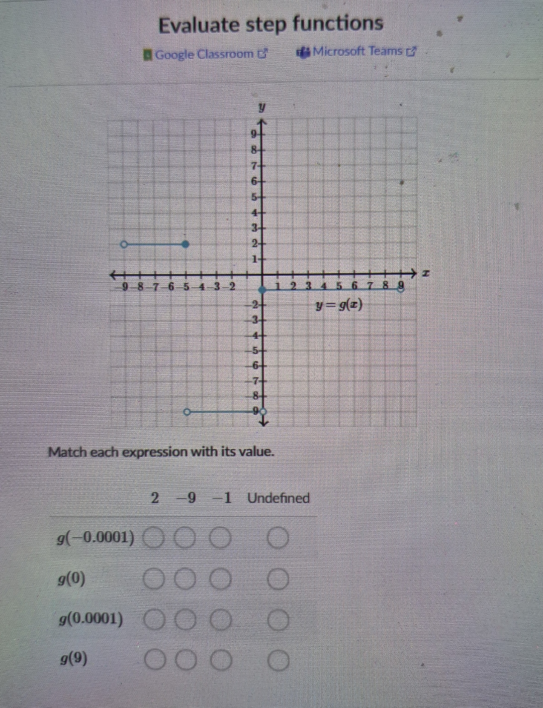 Evulate Steps Math Solved Evaluate step functionsGoogle Classroom E?Microsoft | Chegg.com