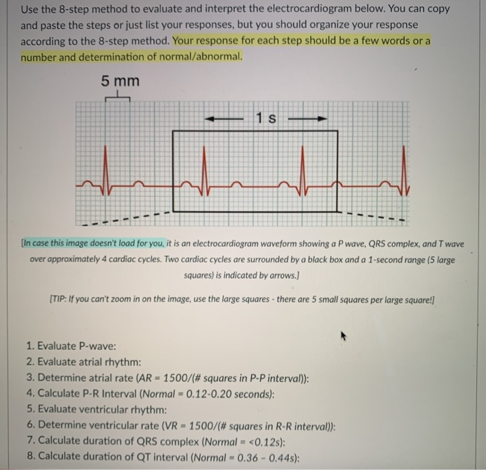 Solved Use the 8-step method to evaluate and interpret the | Chegg.com