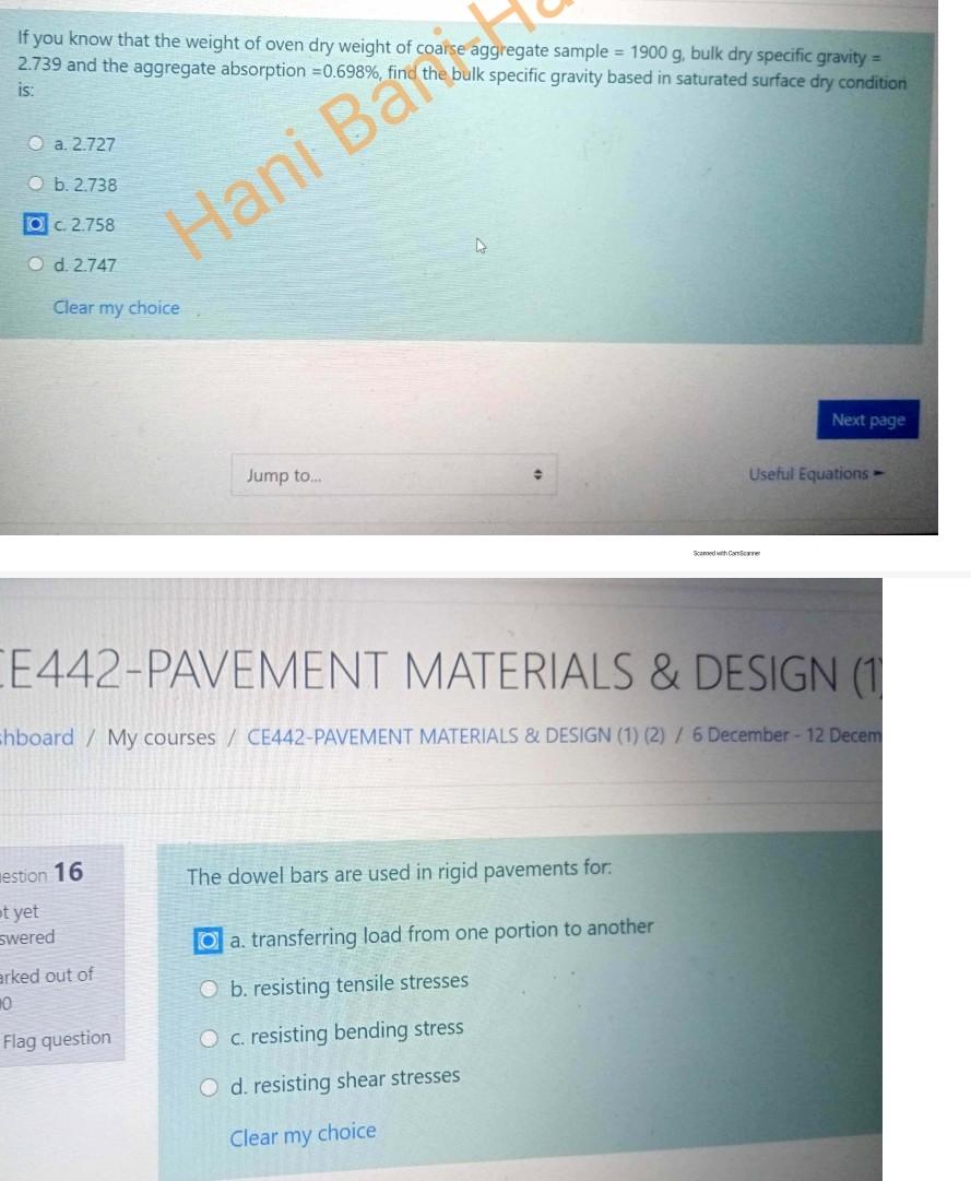 Solved If you know that the weight of oven dry weight of